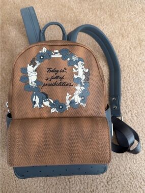 Loungefly Disney Winnie the Pooh Herringbone Mini Backpack